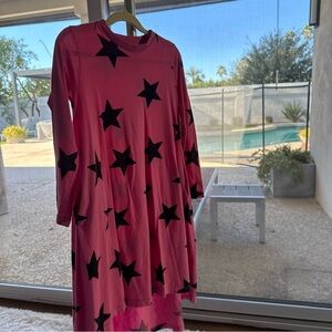 nununu girls 360 Starry Pink Dress 6-7